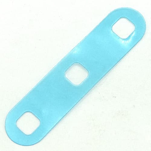 Clikits Rectangle 1 7/8 x 8 with Rounded Corners and 3 Holes [Plastic]