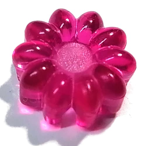 Clikits Icon, Flower 2 x 2 Small, 10 Petals with Hole [Polished]