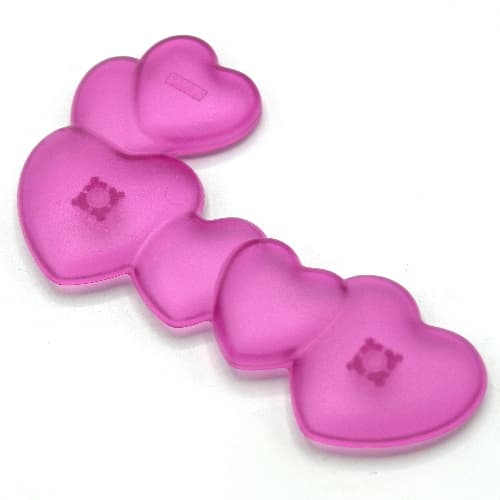 Clikits Icon, Hearts, Six Connected with Two Pins