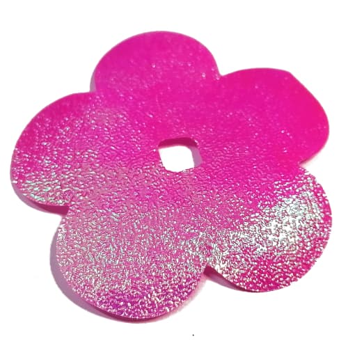 Clikits Icon Accent, Flower, Foil 7 1/2 x 7 1/2, 5 Petals with Textured Surface