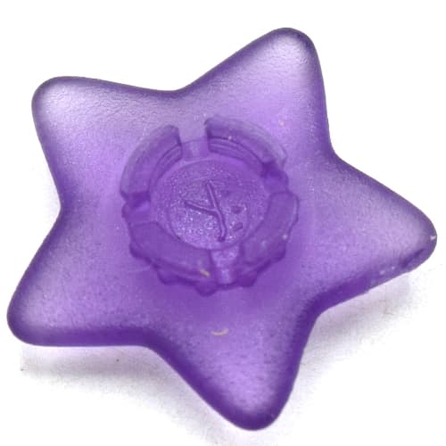 Clikits Icon, Star 2 x 2 Small with Pin [Frosted]