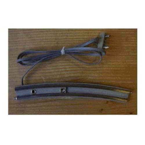 Train Track 12V Conducting Rail Curved with Connection Wire and Short Connector