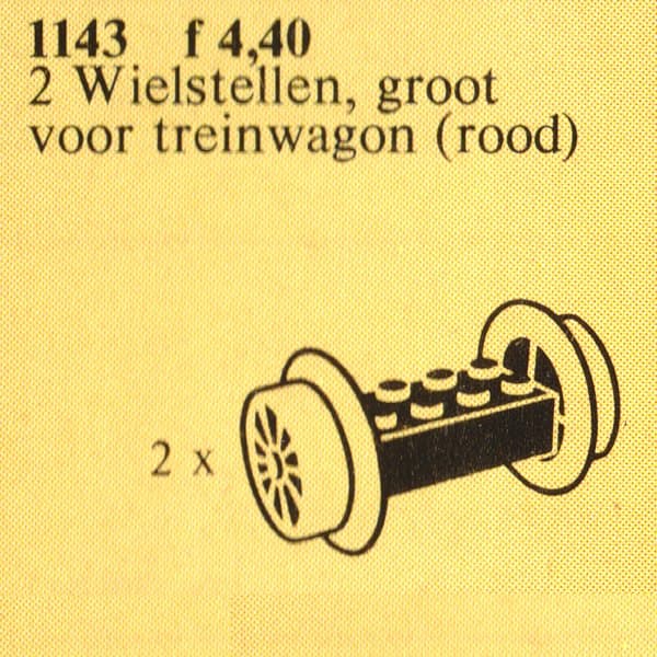 Wheel Bricks with Large Red Train Wheels
