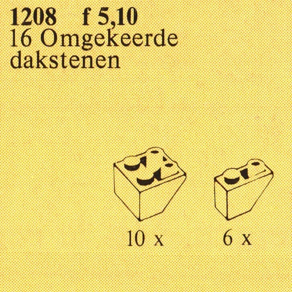 Inverted Slope Bricks, Assorted, Red