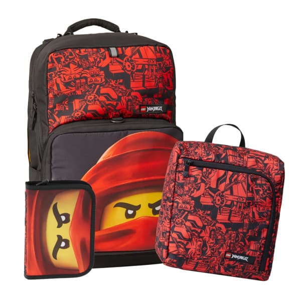 Ninjago Kai Backpack with Gym Bag and Pencil Case