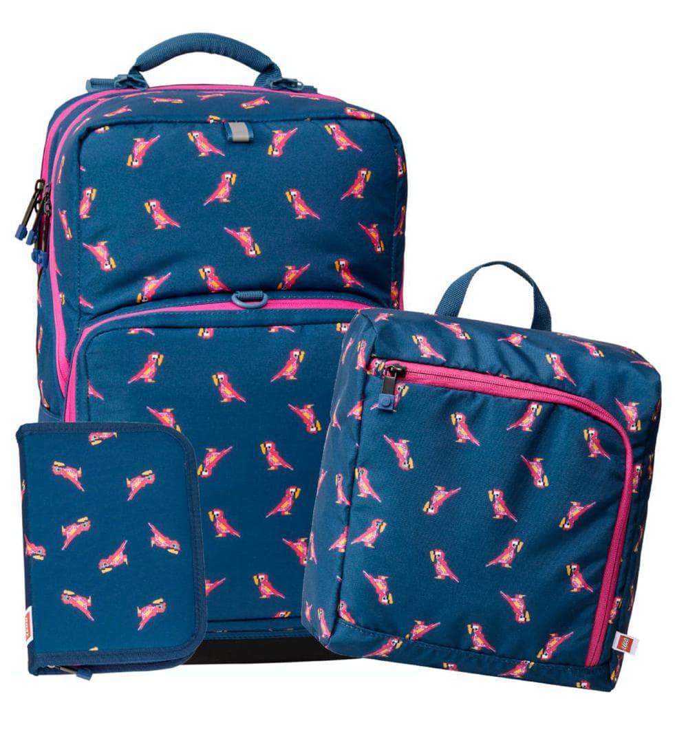 Parrot Backpack with Gym Bag and Pencil Case