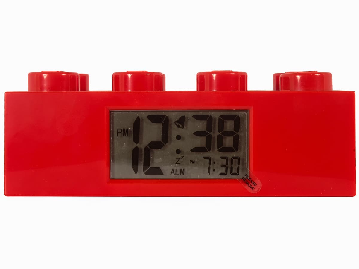 Brick Alarm Clock (Red)
