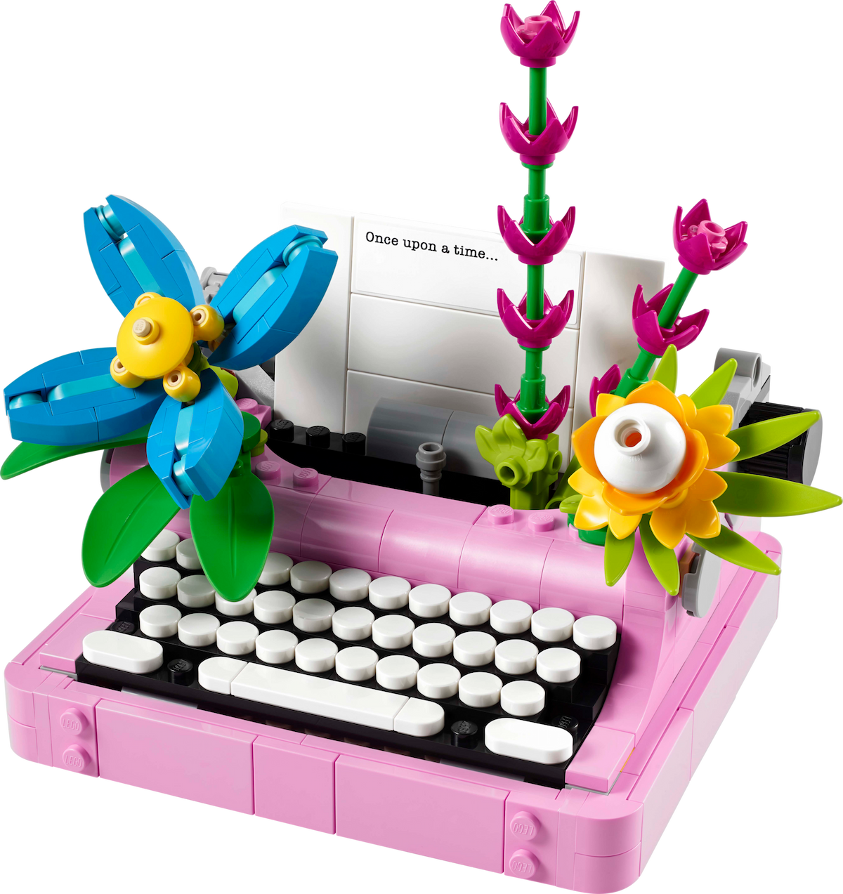 Typewriter with Flowers