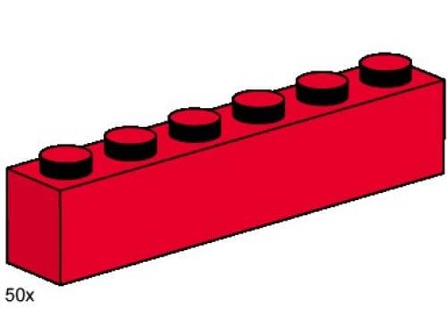 1 x 6 Red Bricks