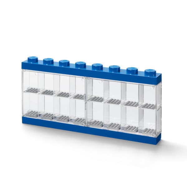 Minifigure Display Case 16 (Blue)