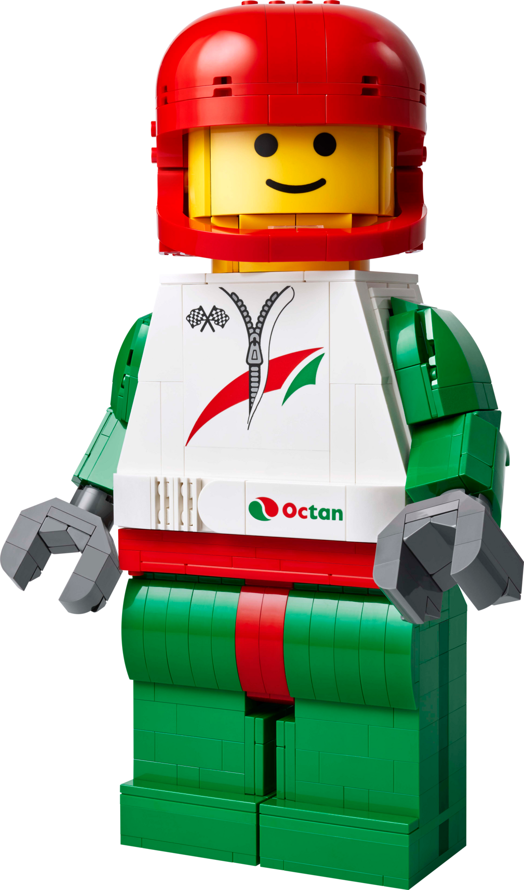 Up-Scaled Racing Driver Minifigure