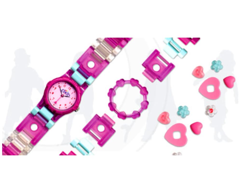 Clikits Heart Buildable Watch (Pink)