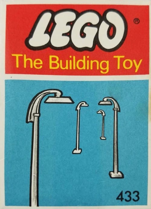 6 Street Lamps with Curved Top (The Building Toy)