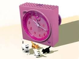 Cat with Kittens Clock