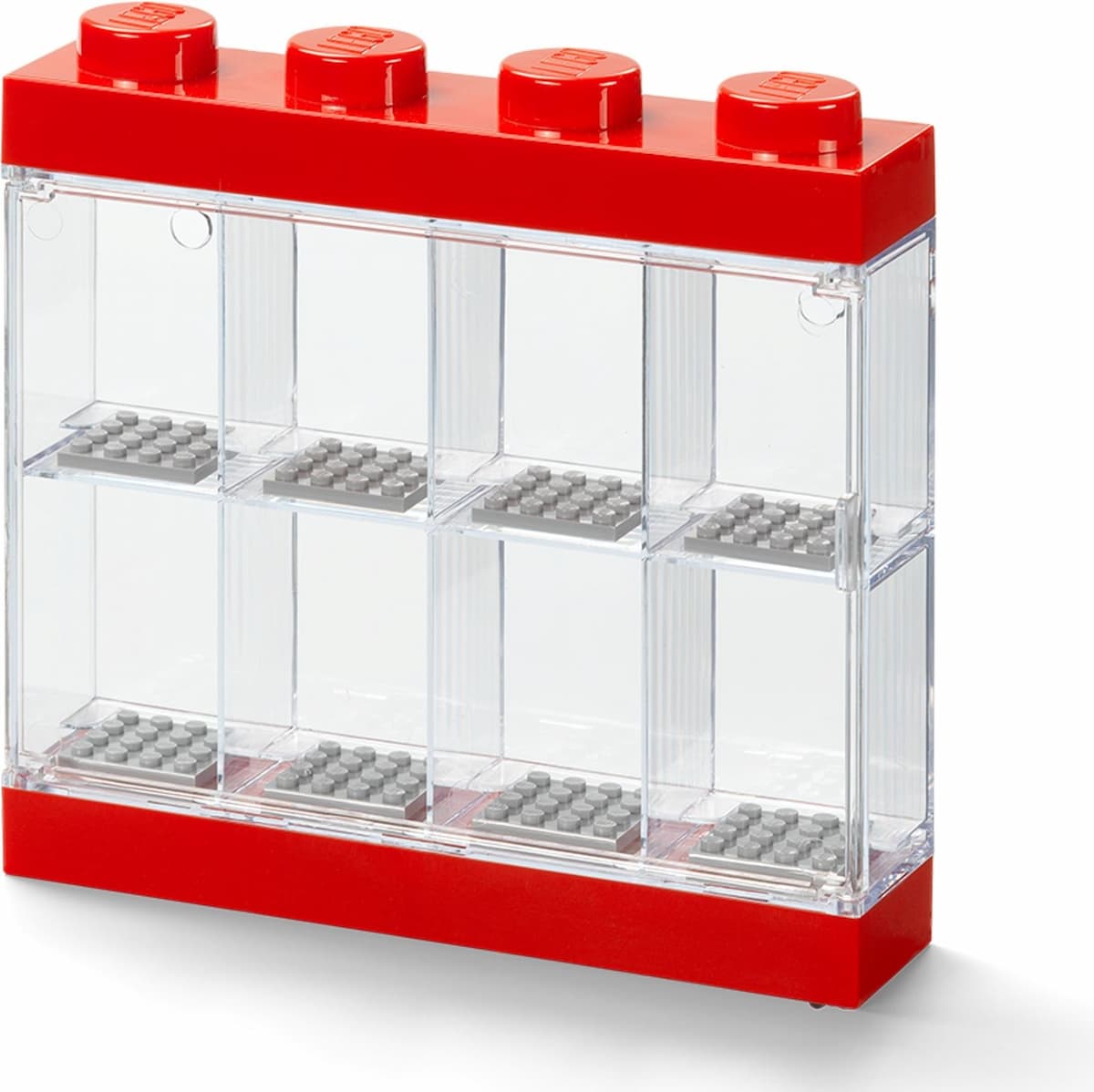 Minifigure Display Case 8 (Red)