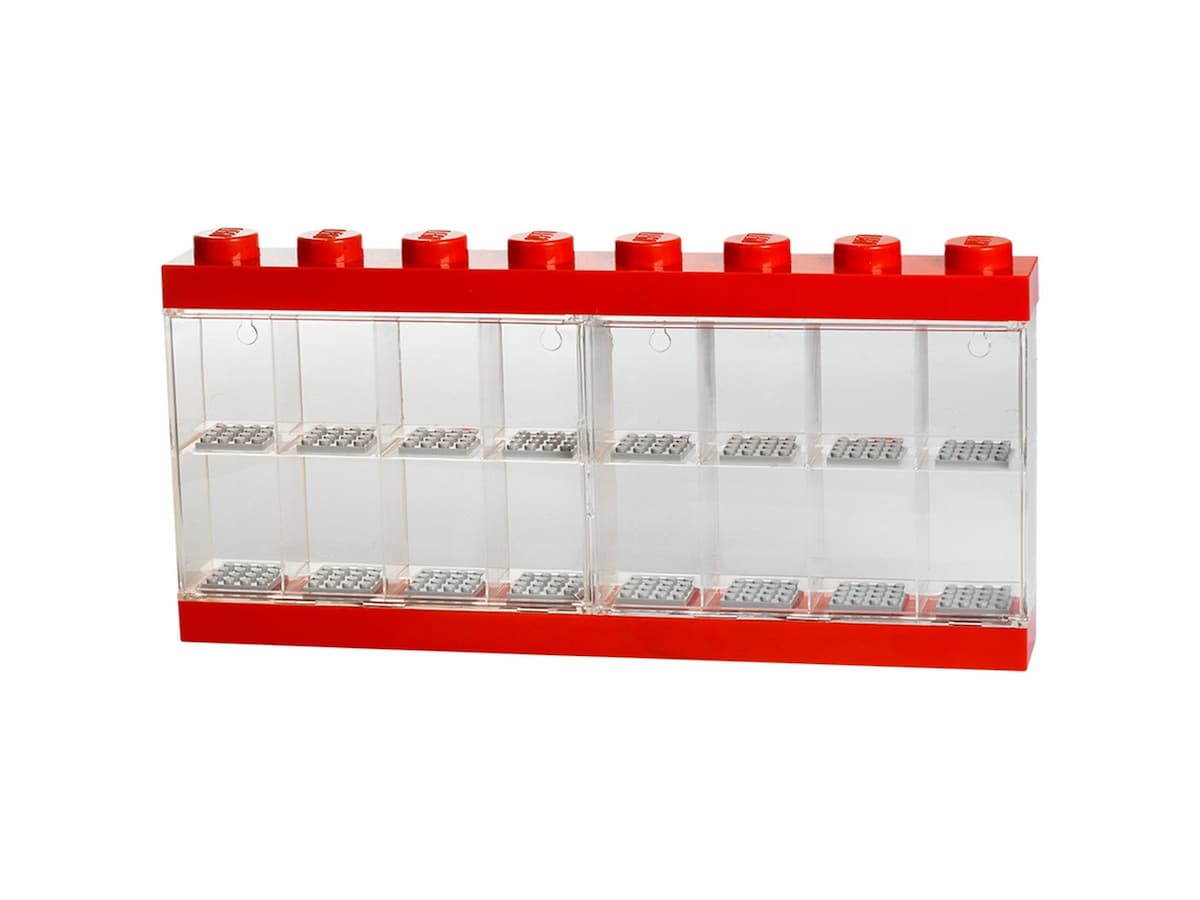 Minifigure Display Case 16 (Red)