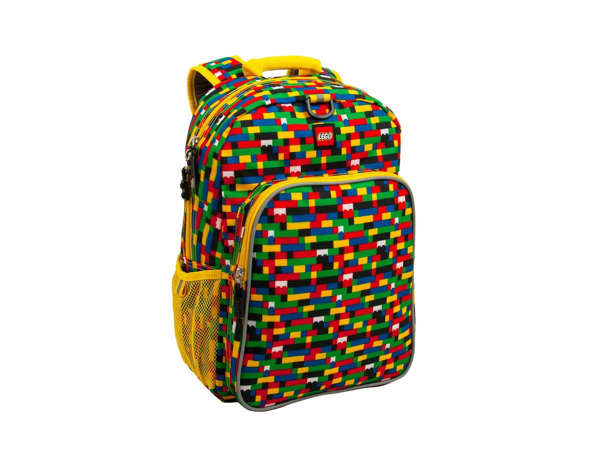 Brick Print Heritage Backpack (Red/Blue)