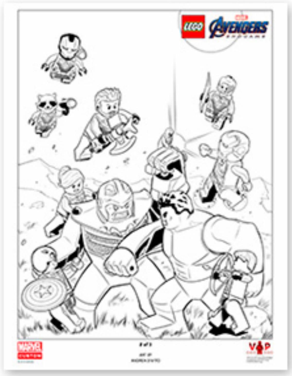 Avengers: Endgame Black & White Art Print (Signed Sketch)