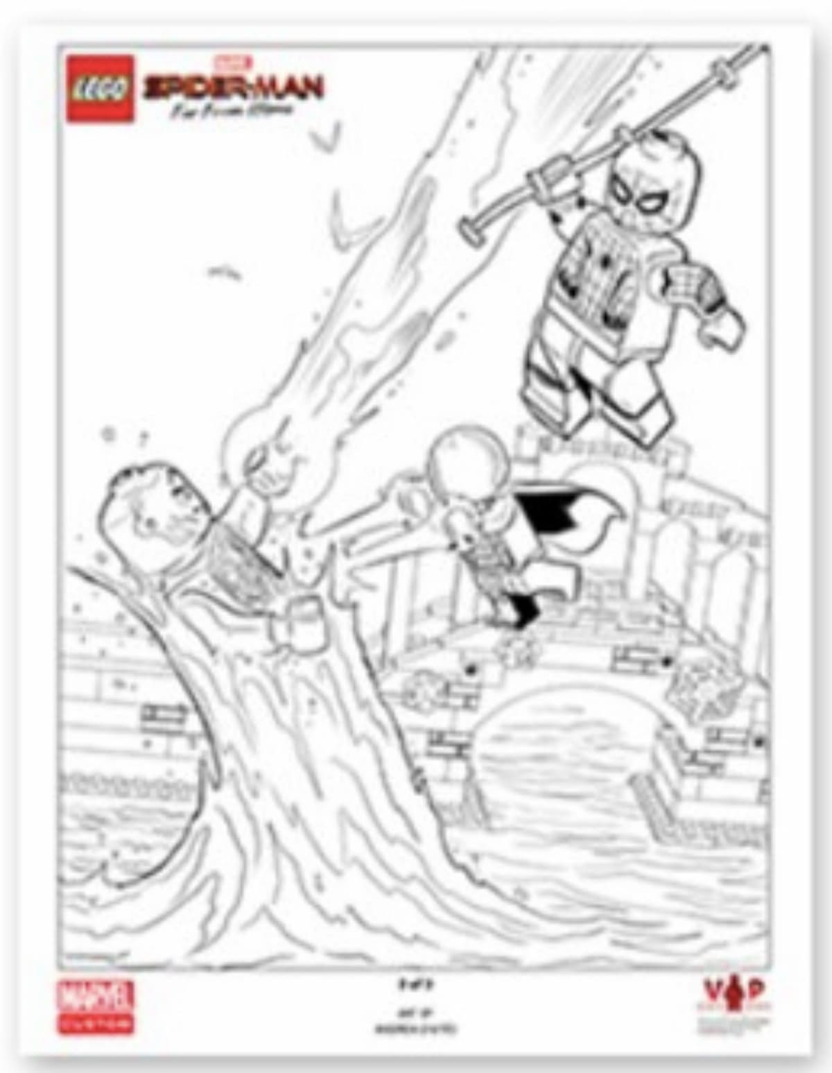 Spider-Man: Far From Home Black & White Art Print