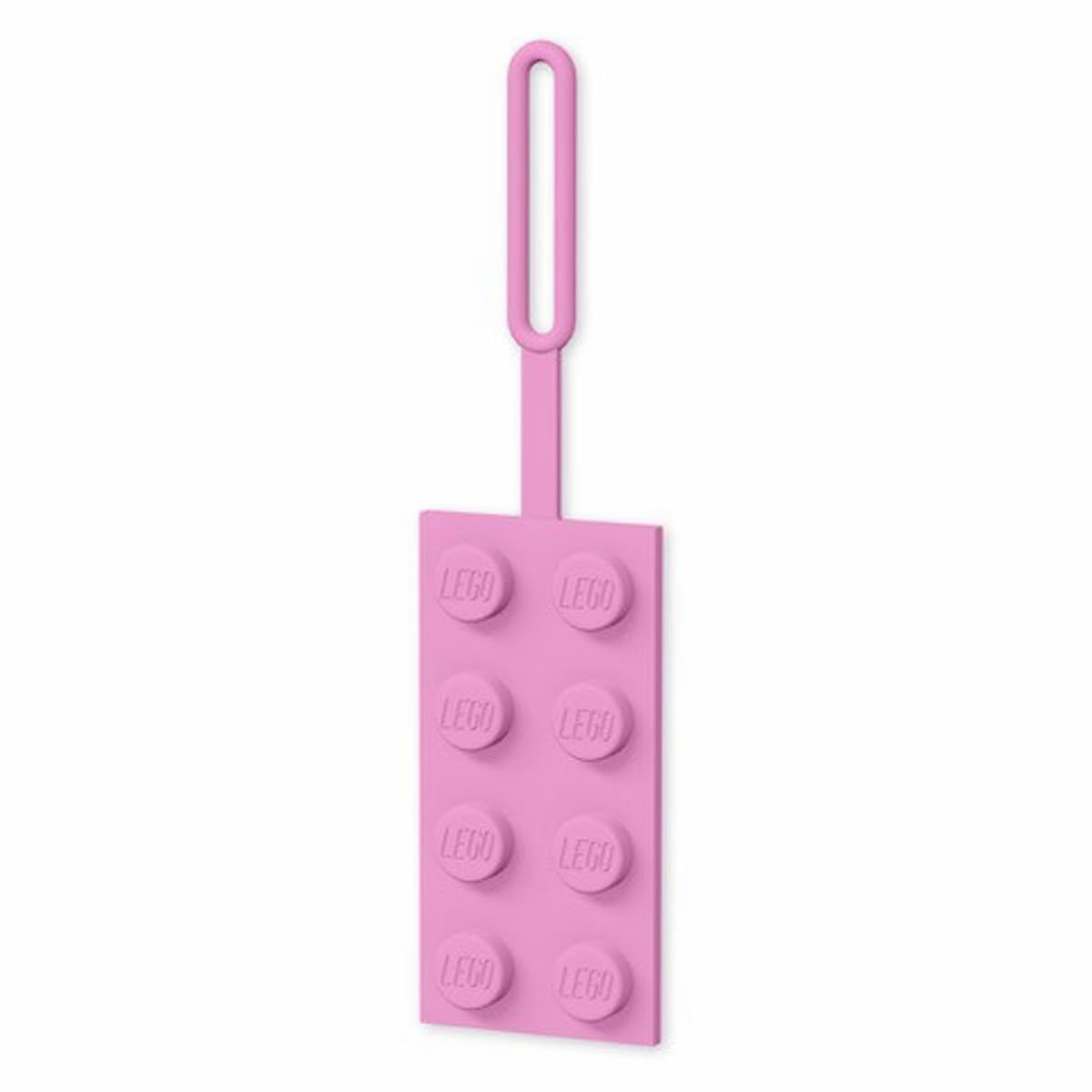 Bright Pink Brick Luggage Tag