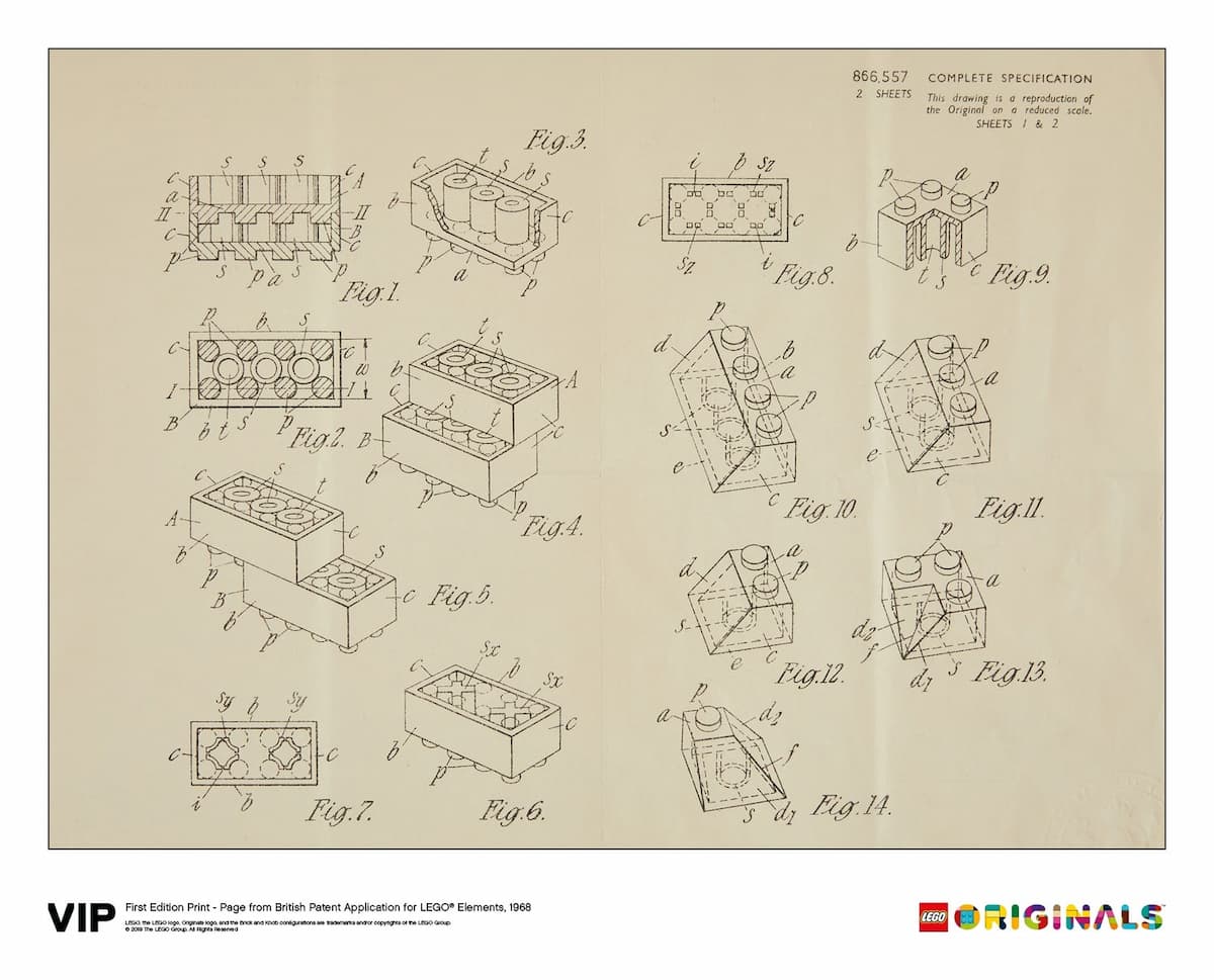 1st Edition Print British Patent, 1968