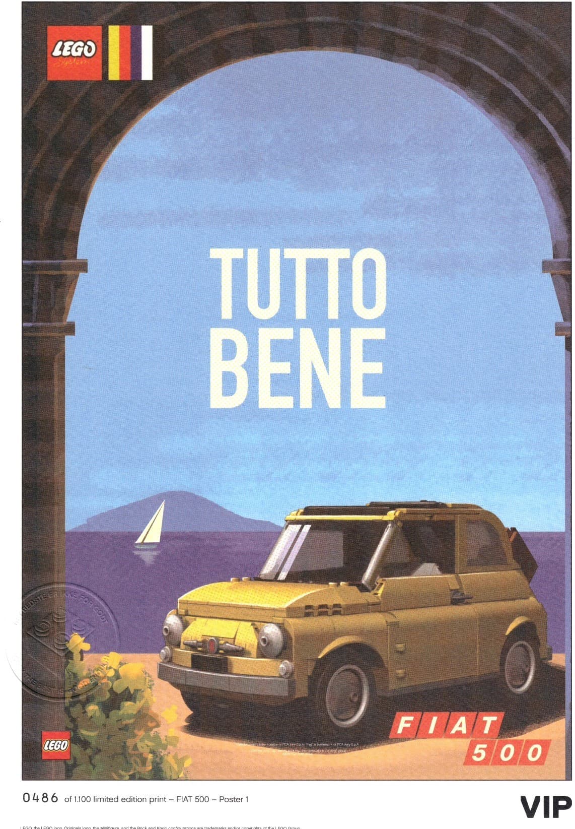Fiat Art Print: "Tutto Bene"