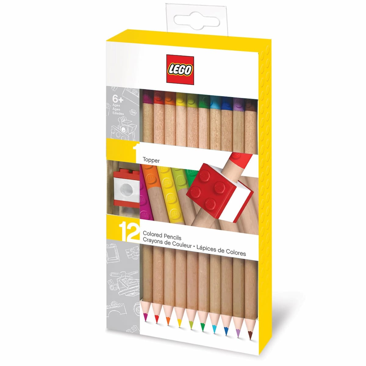 2.0 12-Pack Colored Pencils With Topper