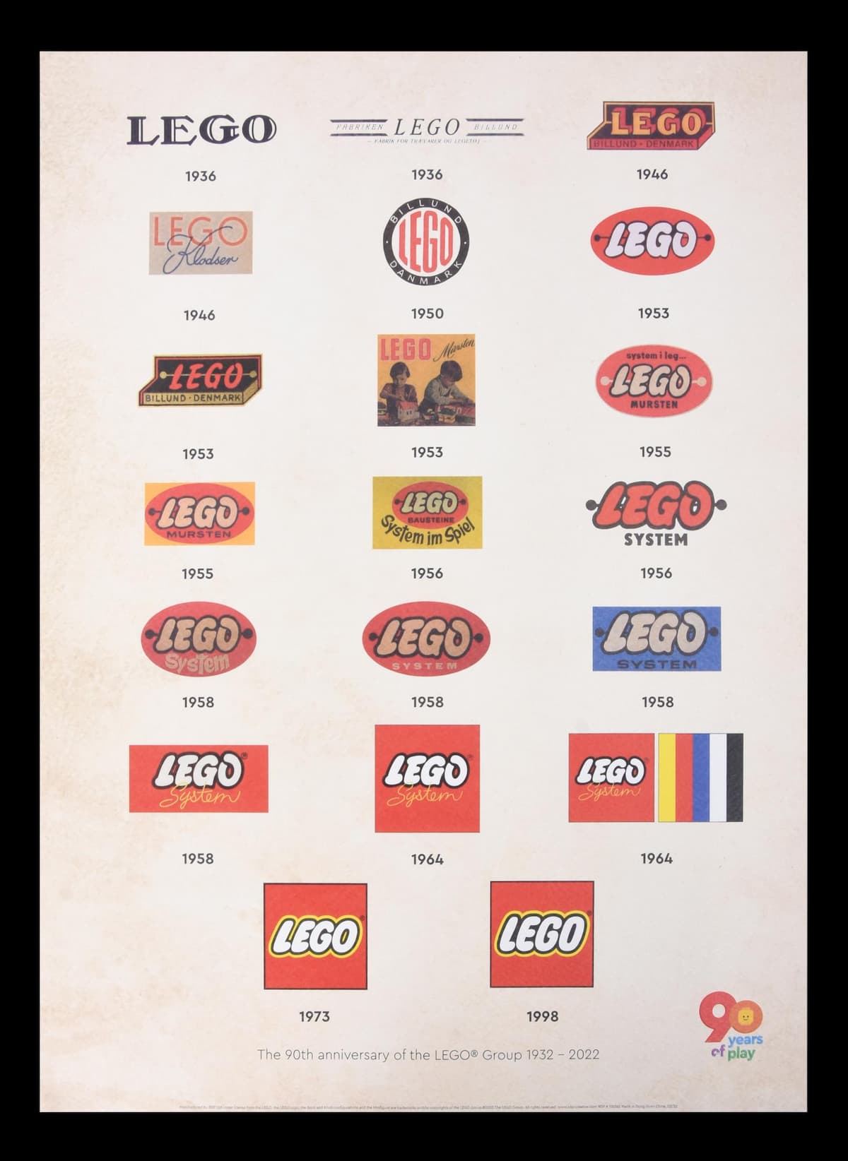 Vintage LEGO Logo Poster