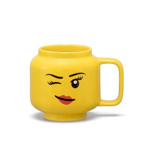 Minifigure Ceramic Mug (Girl Winking 255ml)