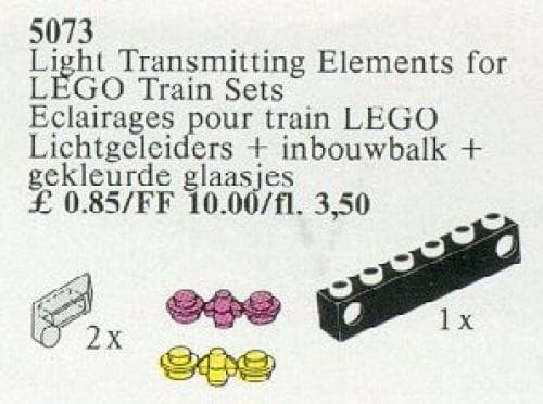 Light Transmitting Elements for Train Sets