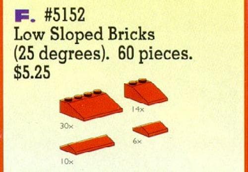 Roof Bricks, Red, 25 Degrees