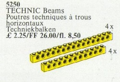 TECHNIC Beams {yellow}
