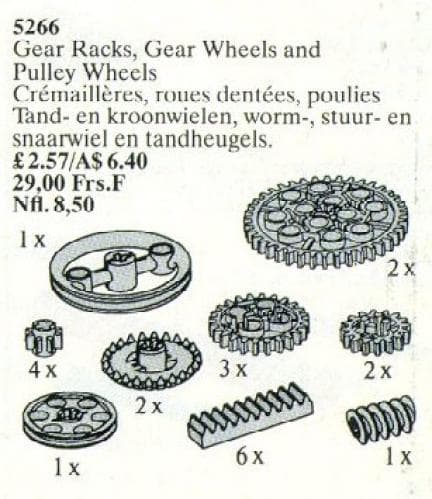 Gear Wheel Assortment / Gear Racks, Gear Wheels and Pulley Wheels