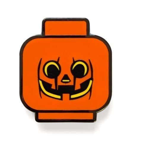 Pumpkin Head Snap Button