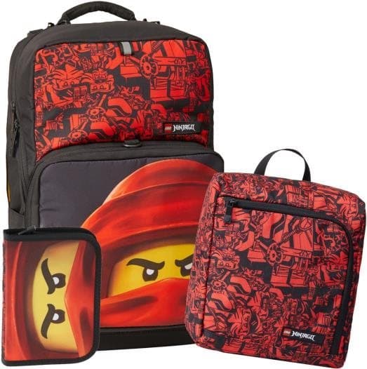 Ninjago Kai Backpack with Gym Bag and Pencil Case