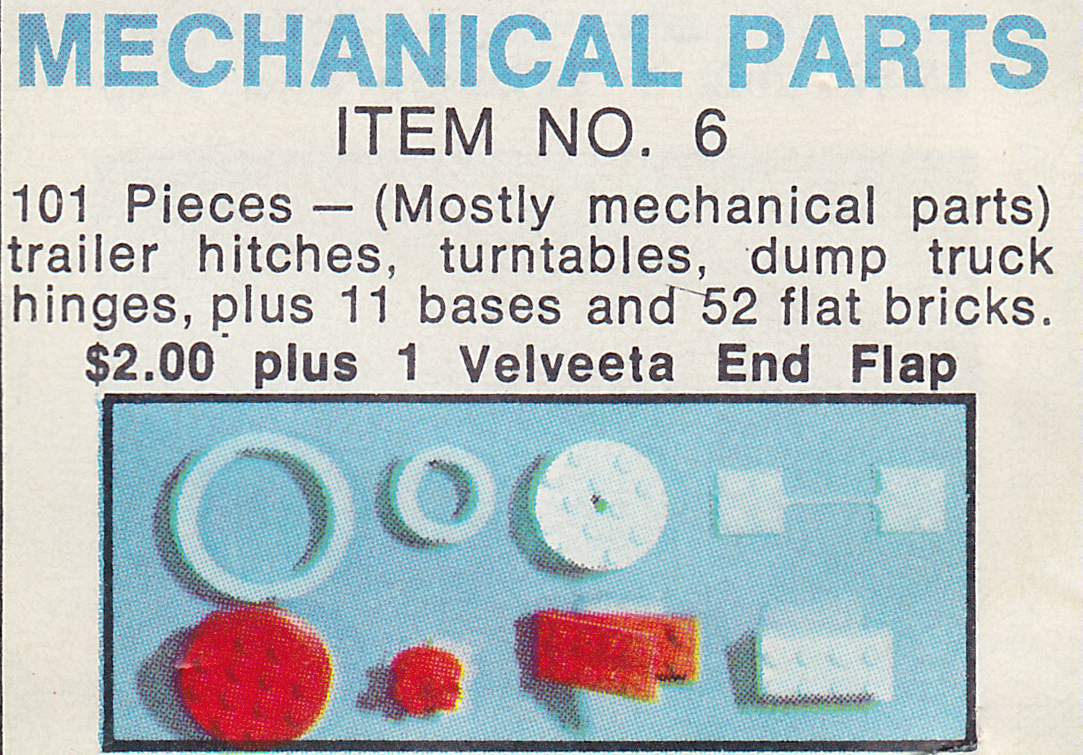 Velveeta Set No. 6 Mechanical Parts