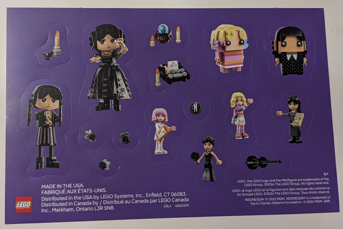 Wednesday Sticker Sheet