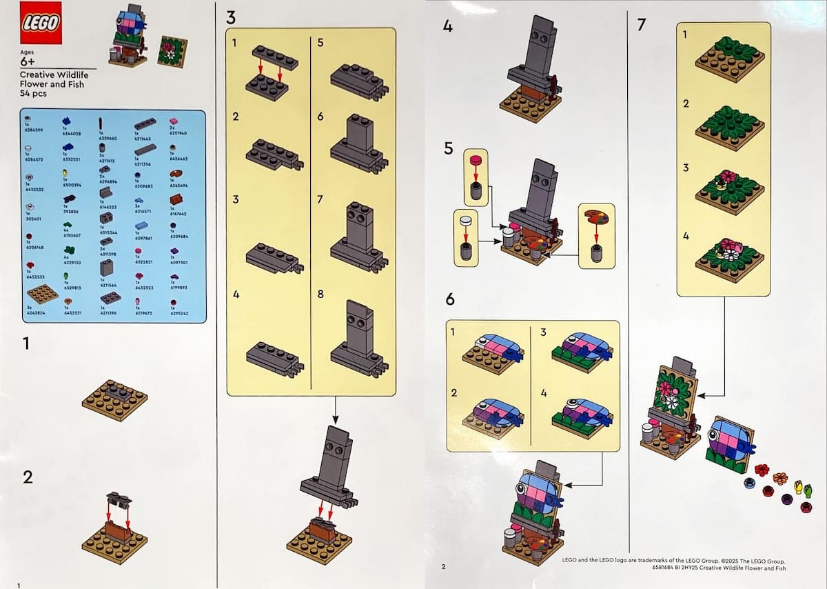 Creative Wildlife Flower and Fish
