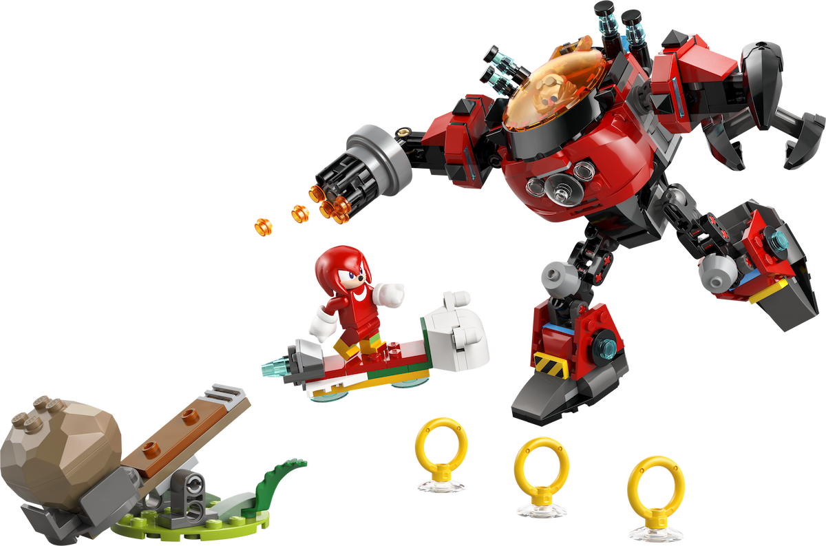 Knuckles vs. Dr. Eggman Egg Crusher Mech