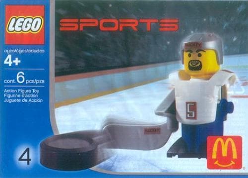 McDonald's Sports Set Number 4 - White Hockey Player #5