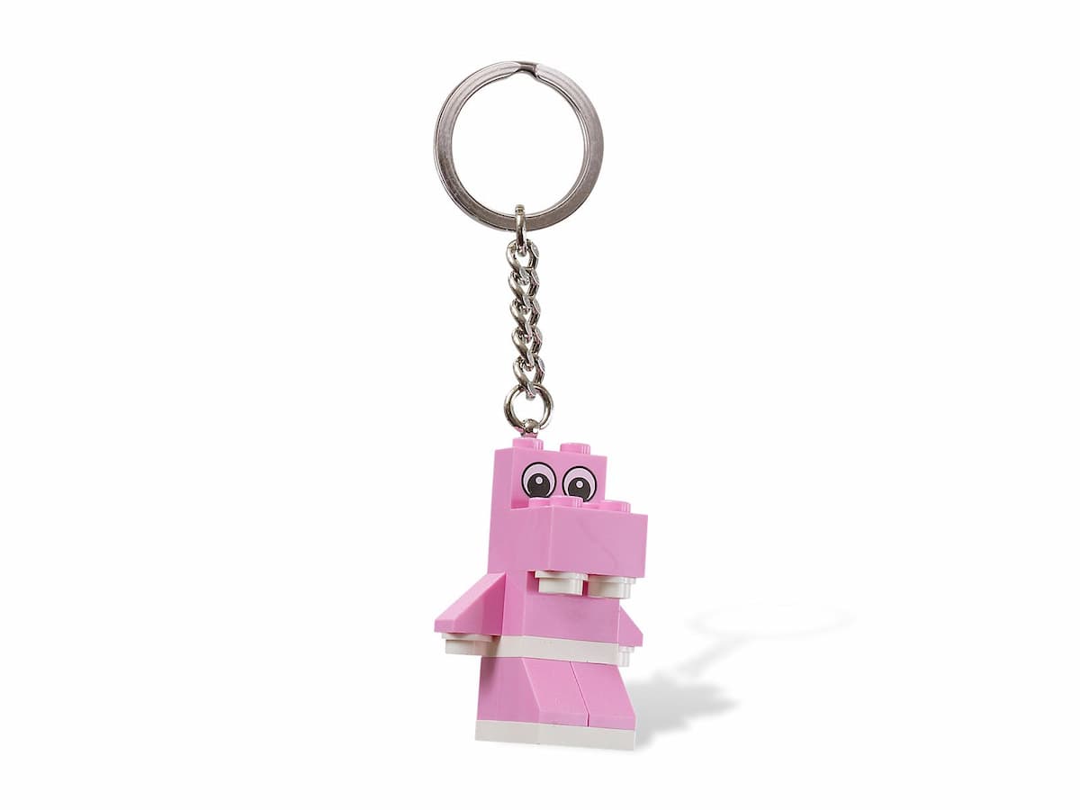 Pink Hippo Key Chain
