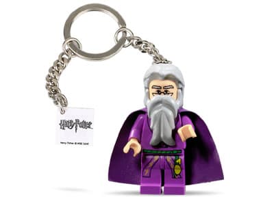 Dumbledore Key Chain with 2 x 2 Tile with Harry Potter Logo