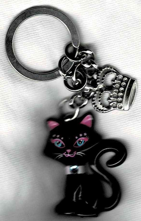 Clikits Black Cat Key Chain
