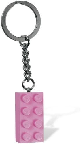 Pink Brick Key Chain