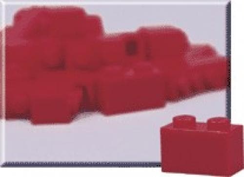 1 x 2 Red Bricks (Pack of 50)