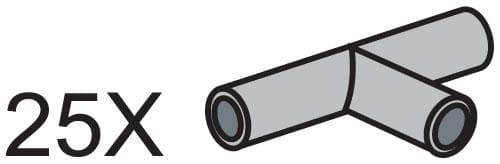 Pneumatic T-Pieces (Pack of 25)