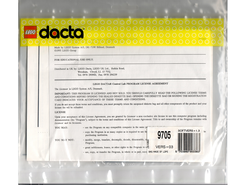 Control Lab Software - DOS/Windows