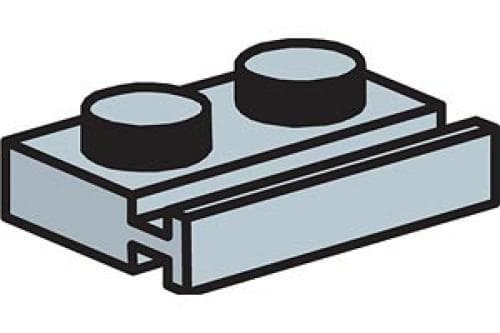 1 x 2 Plate with Slides (Pack of 100)