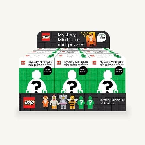 Mystery Minifigure Mini Puzzle (Green Edition) - 12 Pack