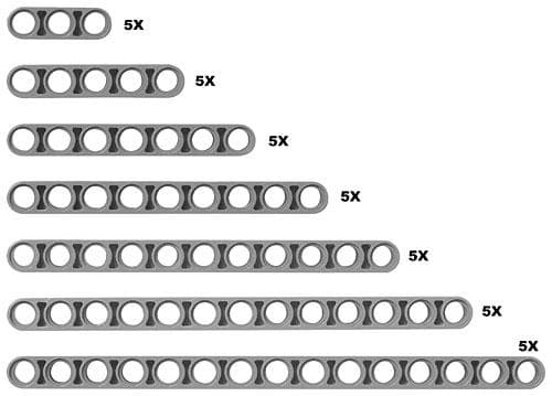 Studless Technic Beams
